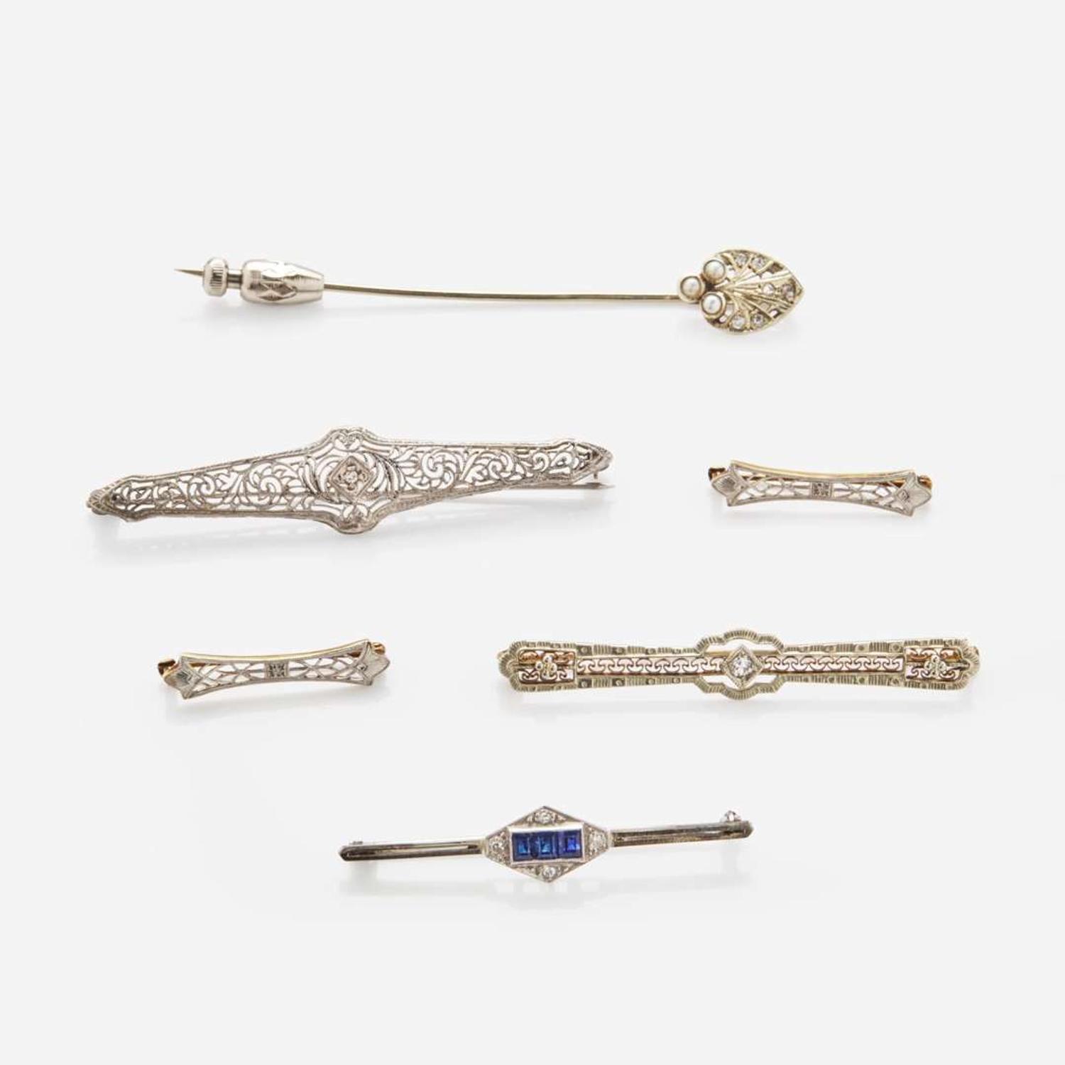 An Assorted Collection of Antique Pins