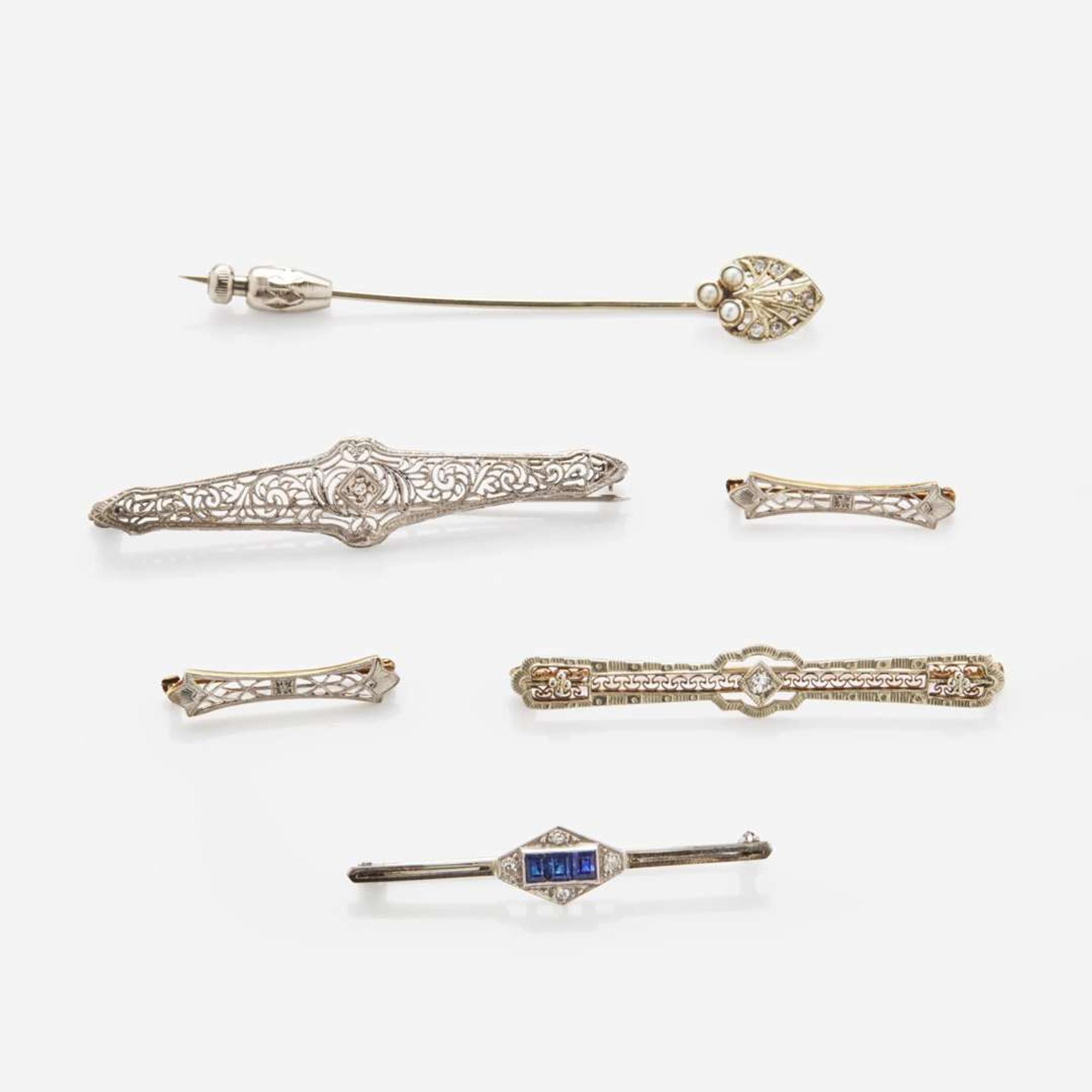 An Assorted Collection of Antique Pins