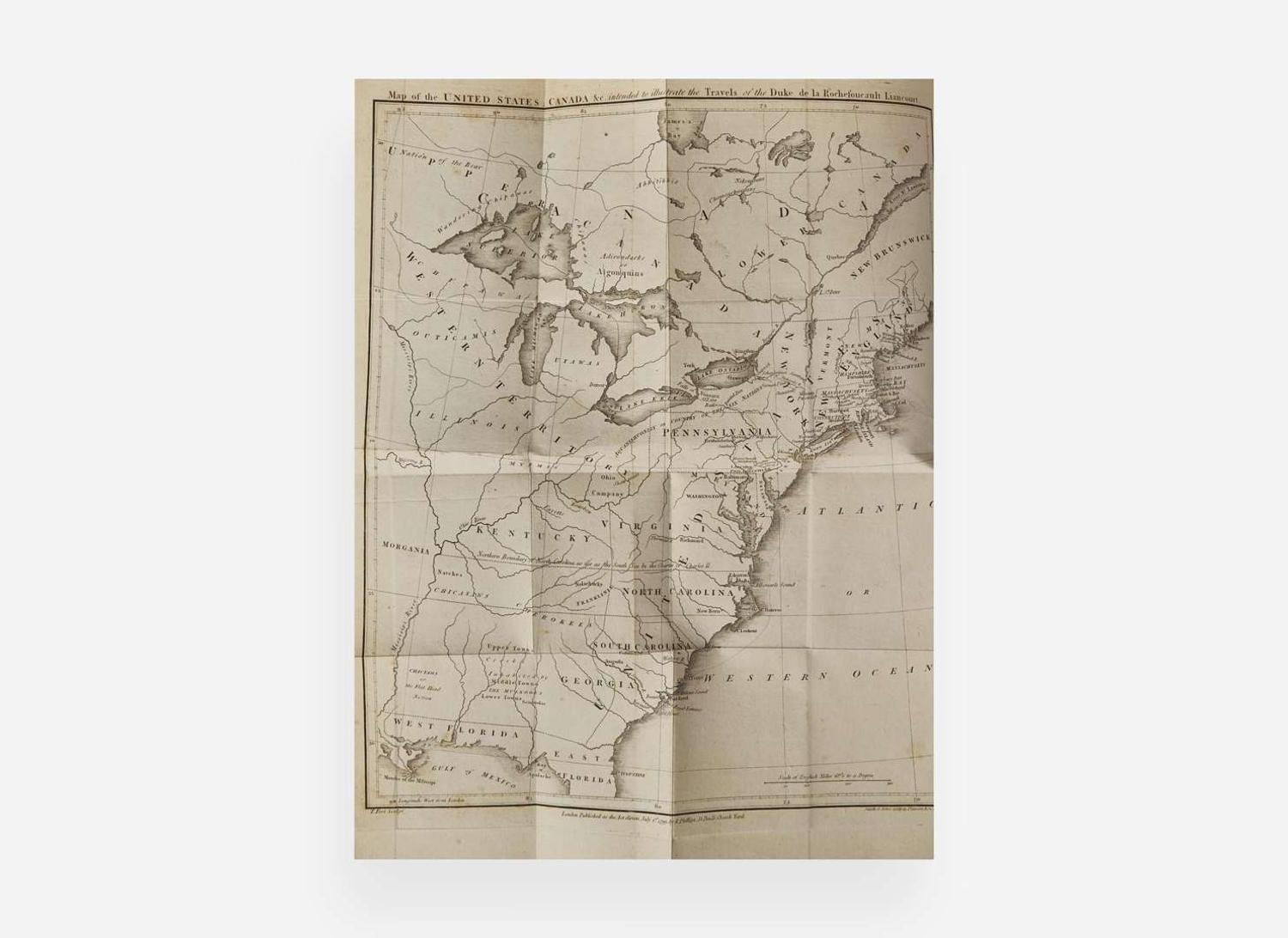 [Americana] Rochefoucault-Liancourt, (François Alexandre Frédéric), Duke de la: Travels Through the United States of North America...