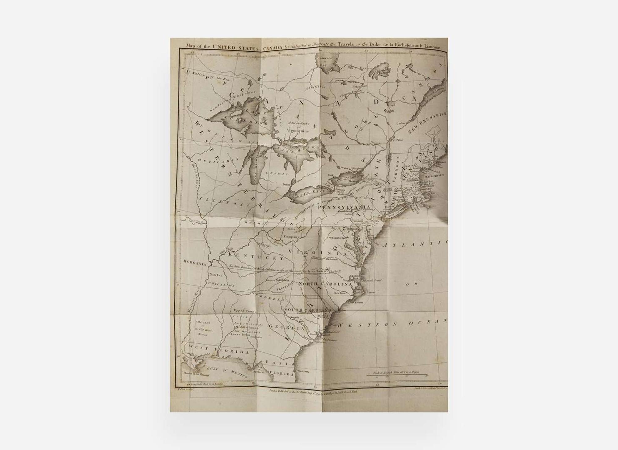 [Americana] Rochefoucault-Liancourt, (François Alexandre Frédéric), Duke de la: Travels Through the United States of North America...