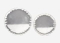 Two Georg Jensen Silver Trays