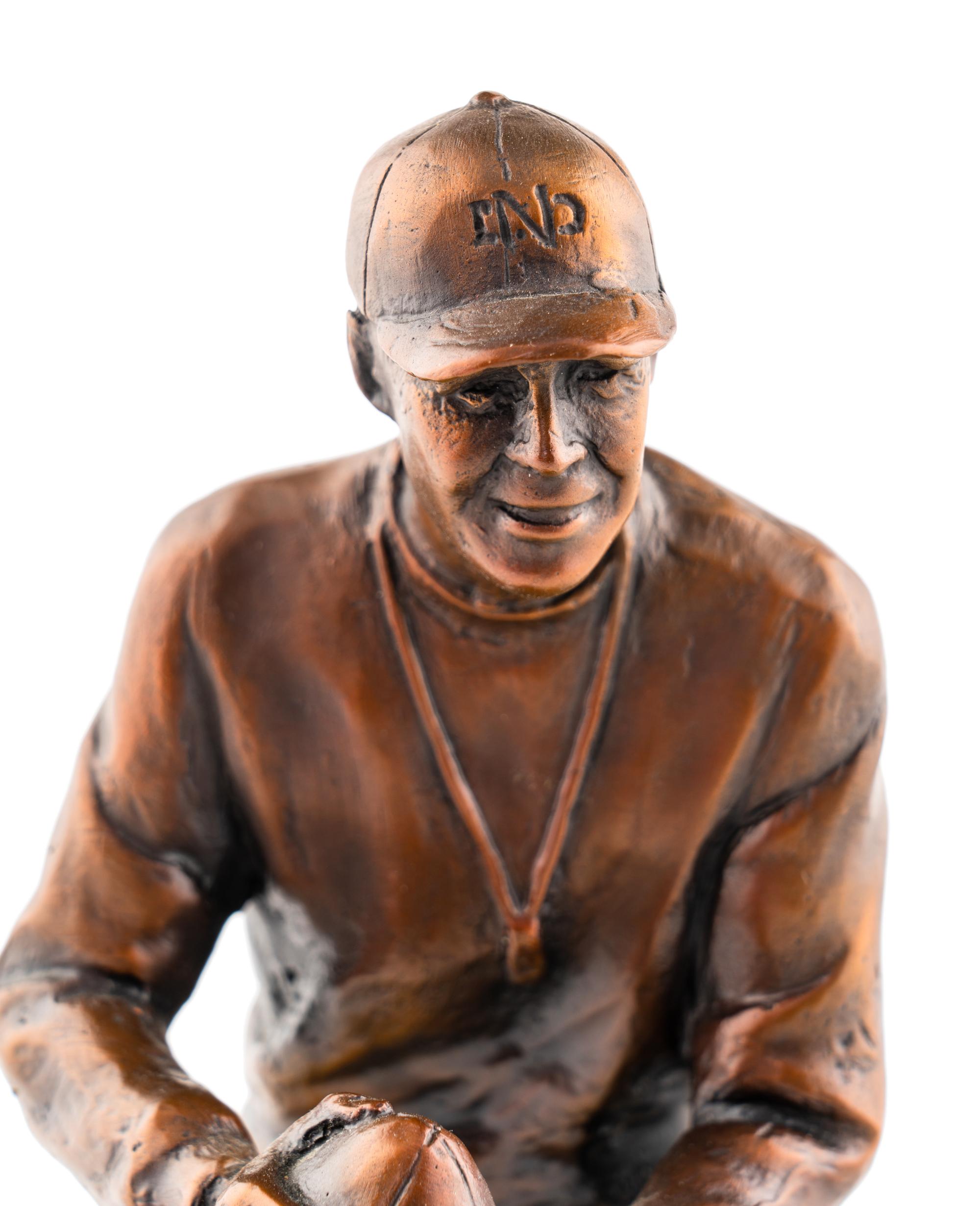 Mike Ditka's Personally Owned Frank Leahy Award/Sculpture by Jerry McKenna Formerly Displayed in Ditka's Chicago Home