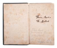 [CIVIL WAR]. 2 pocket New Testaments identified to Austin Walker, 77th Illinois Infantry, WIA.