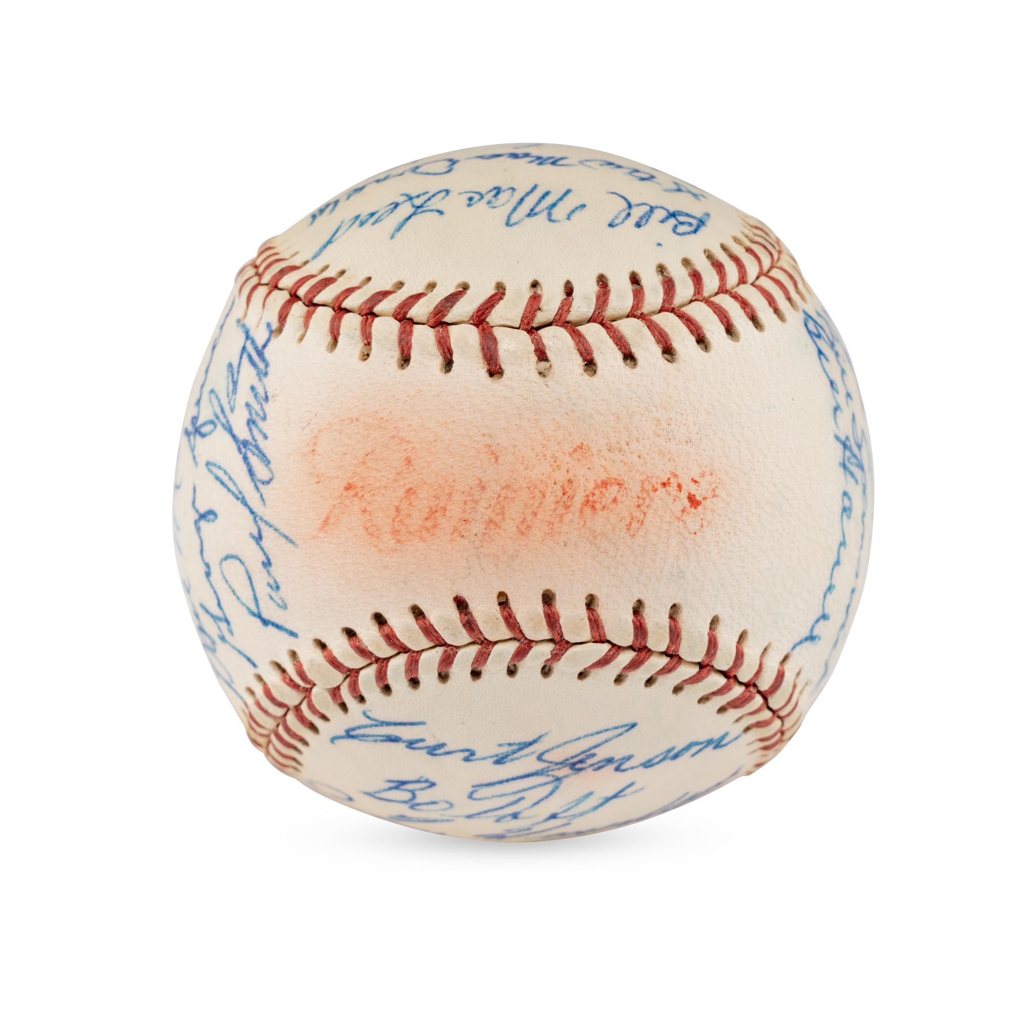 A 1962 Seattle Rainers Team Signed Autograph Baseball