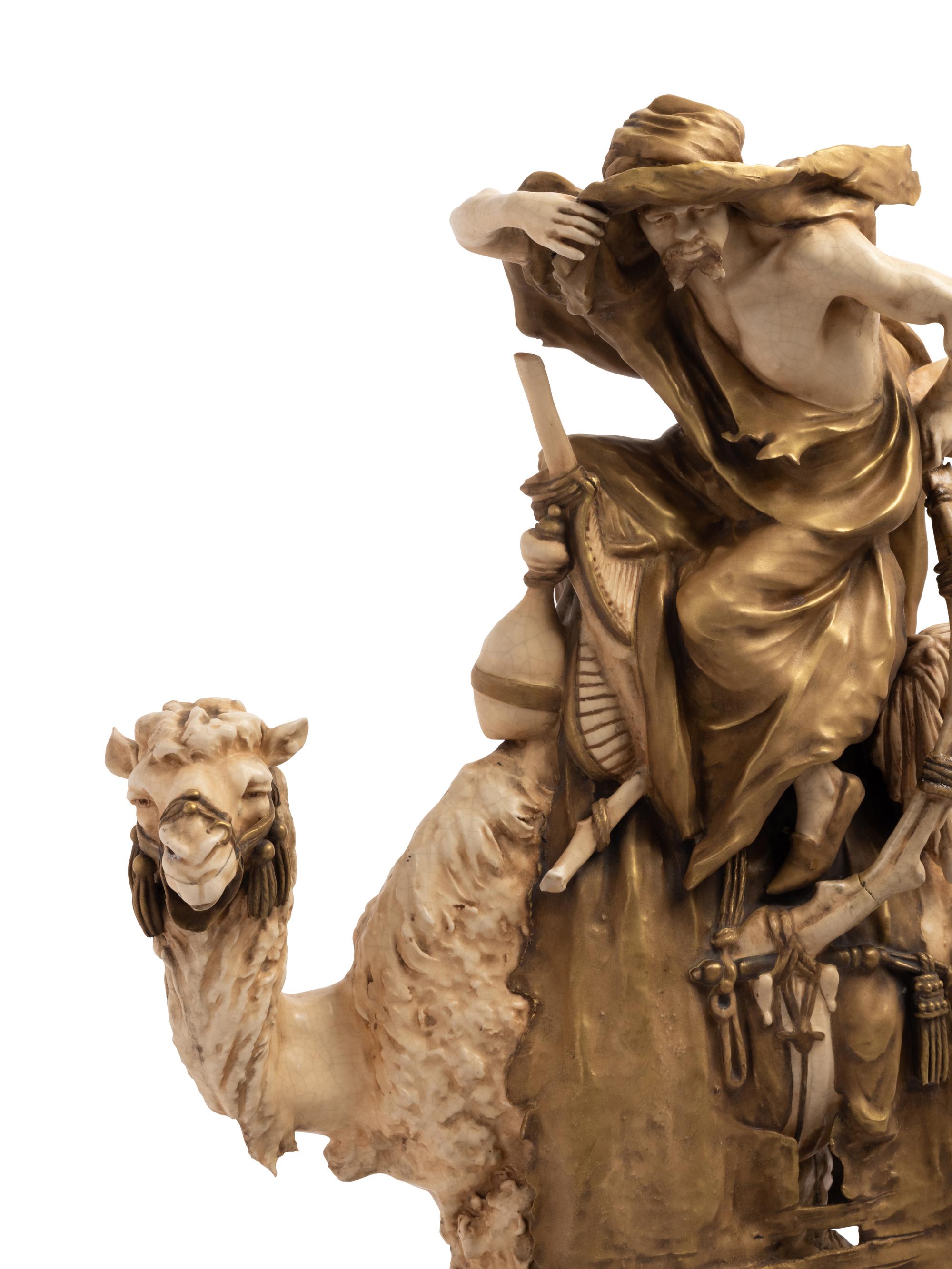 A Royal Dux Orientalist Figural Group