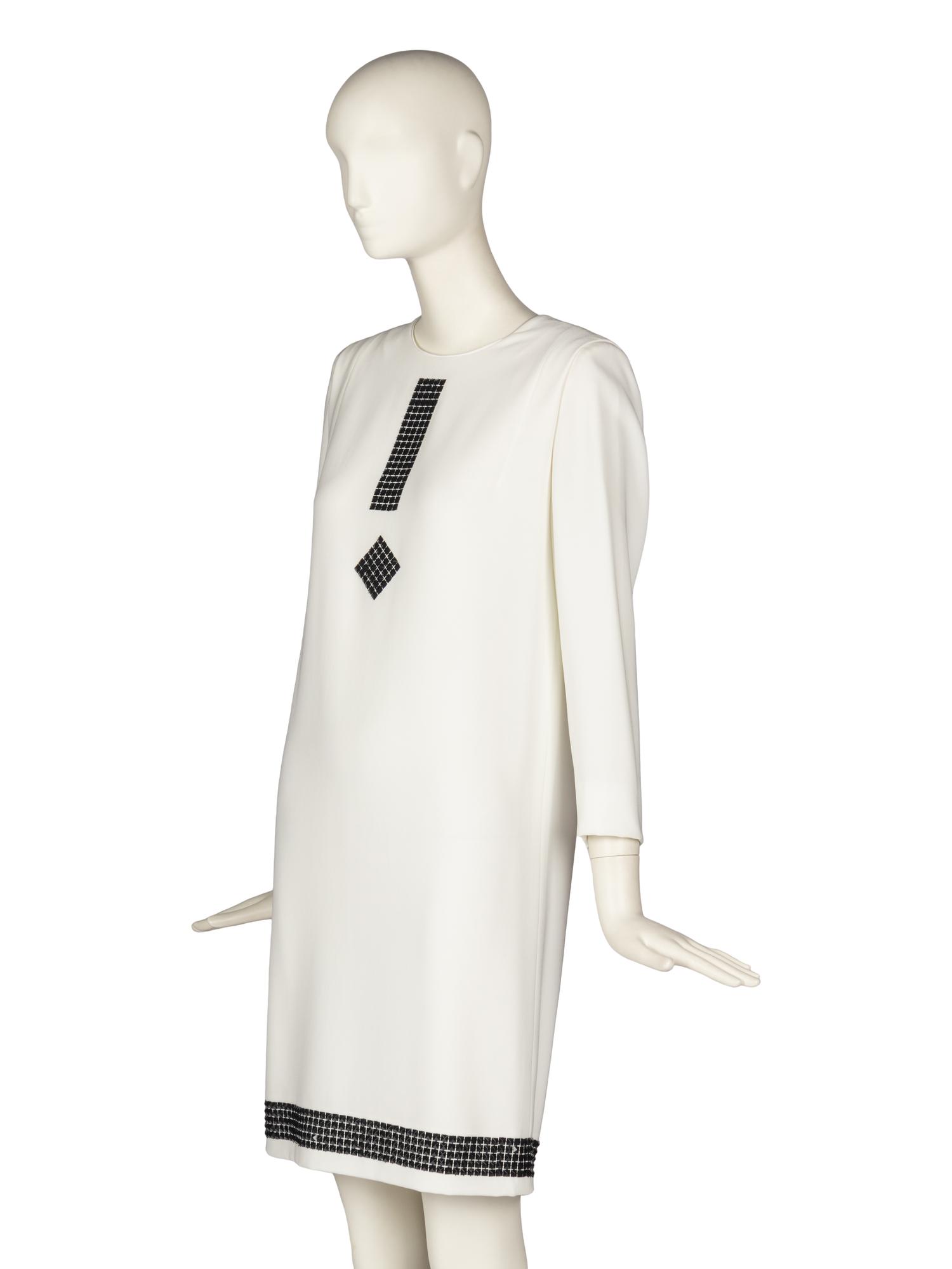 Pierre Cardin Haute Couture White Dress