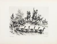 R. H. Palenske, (American, 1884-1954), Brining 'em In and Hold Everything!