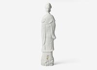 A Large Chinese Blanc De Chine Porcelain Figure of a Meiren