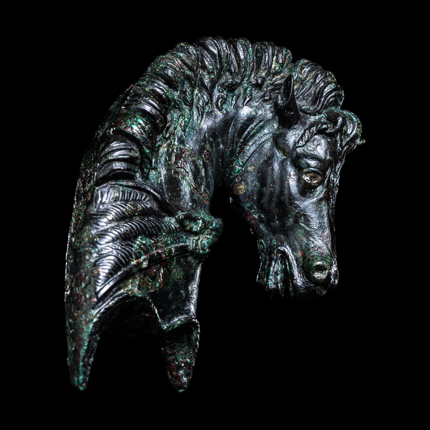 A Roman Bronze Fulcrum Terminal in the Form of a Horse