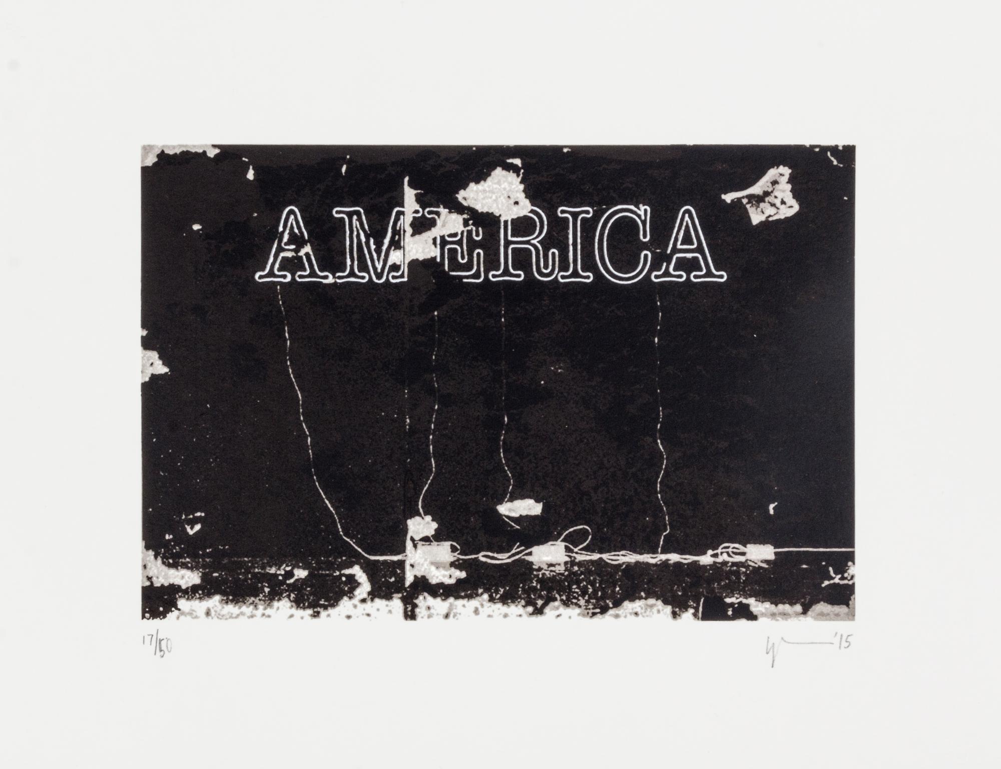 Glenn Ligon, (American, b. 1960), Untitled (America), 2015