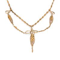 FRENCH, ART NOUVEAU, YELLOW GOLD NECKLACE