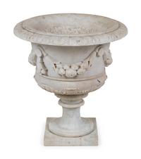 A Neoclassical Marble Garden Urn