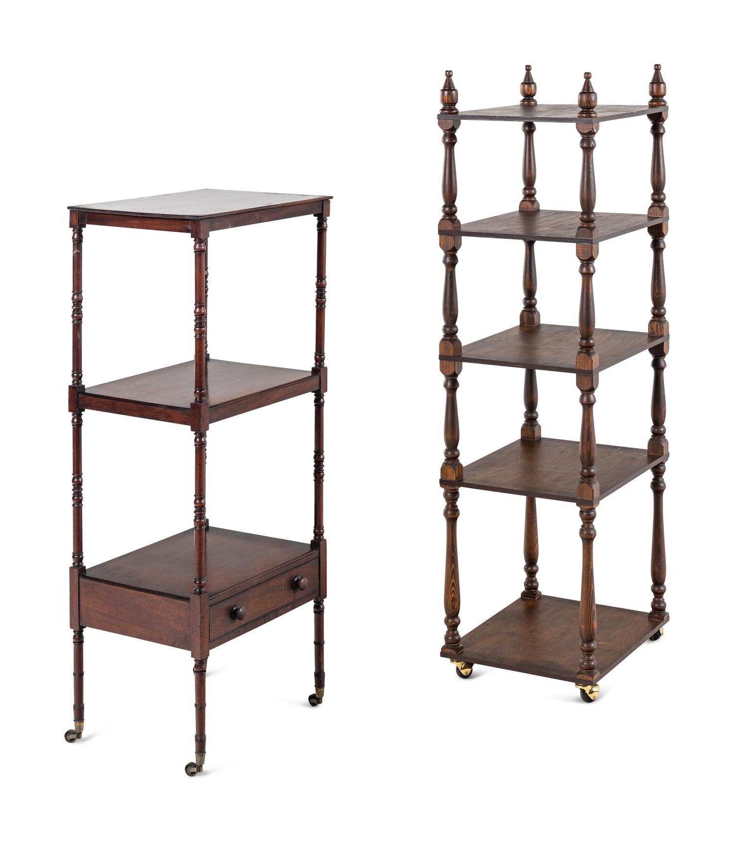 An English Mahogany Etagere