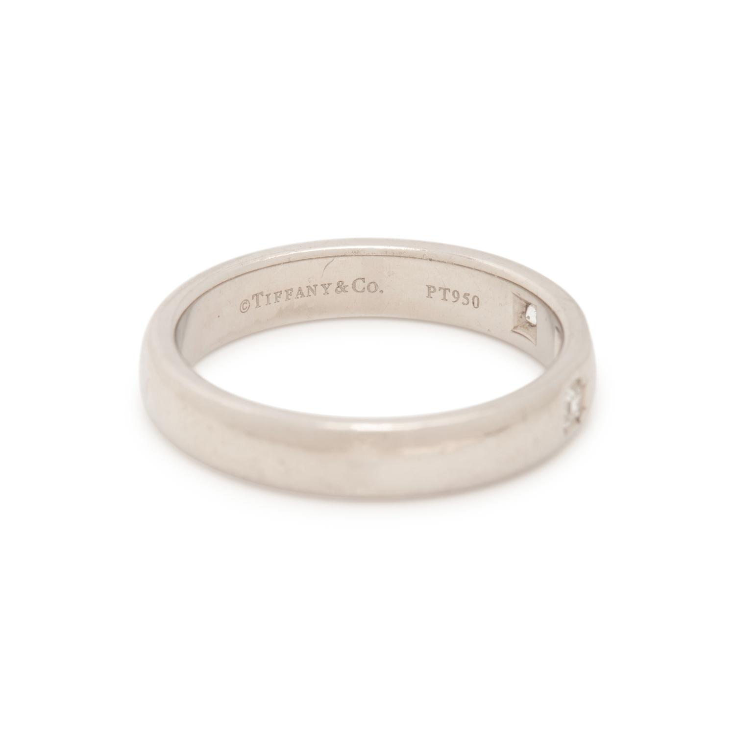 TIFFANY & CO., PLATINUM AND 'LUCIDA' DIAMOND BAND