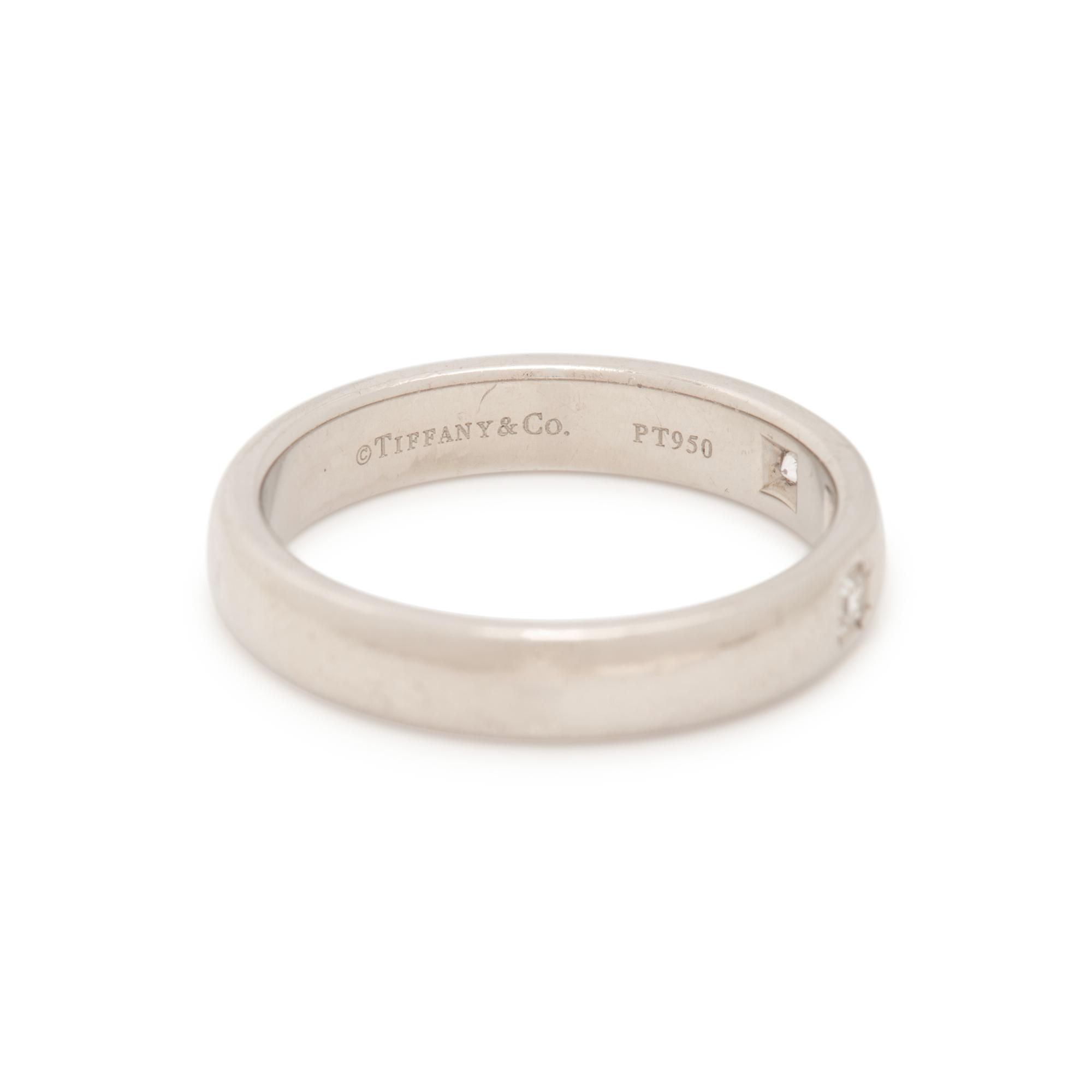 TIFFANY & CO., PLATINUM AND 'LUCIDA' DIAMOND BAND