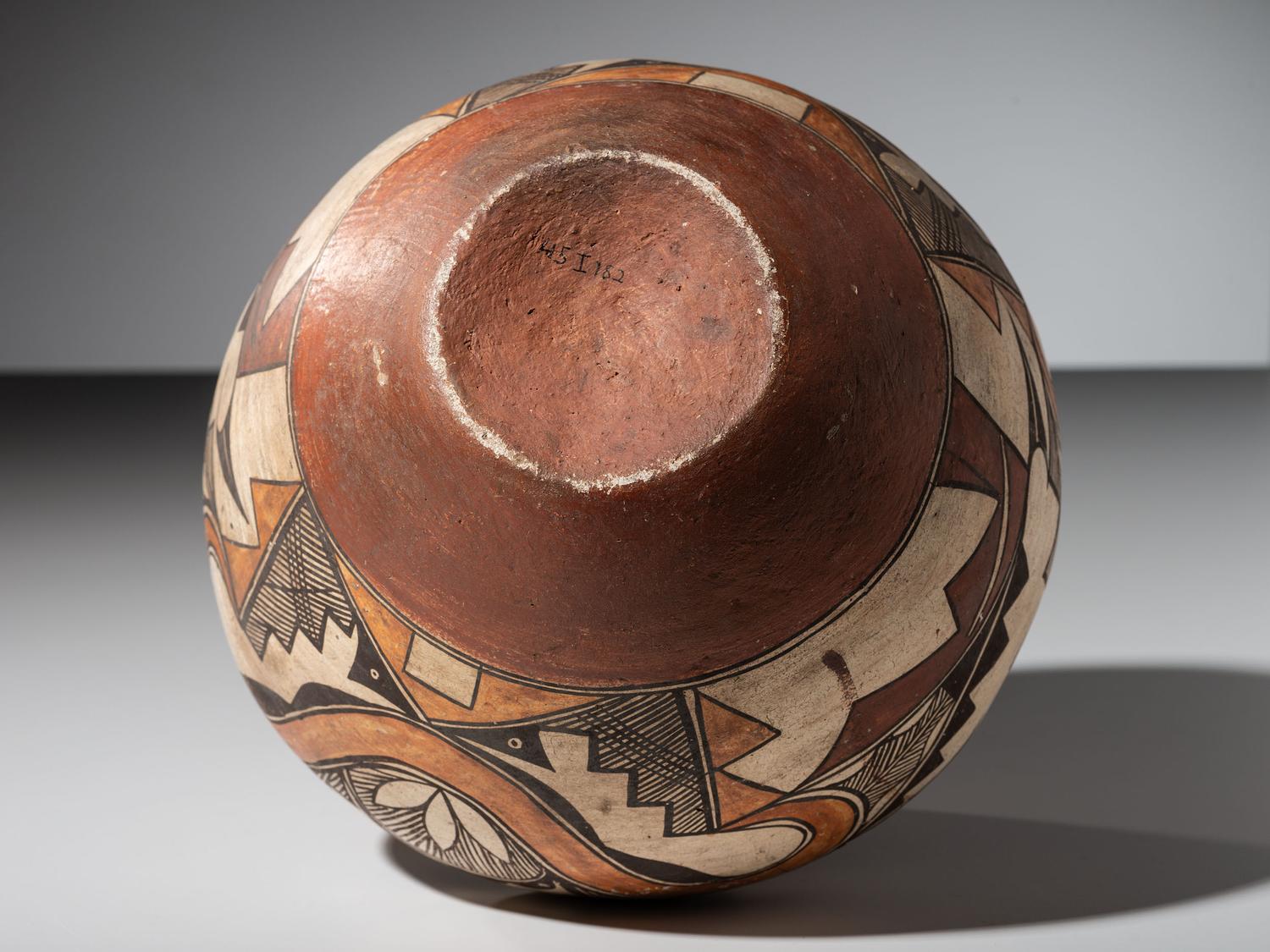 Acoma Four-Color Pottery Olla