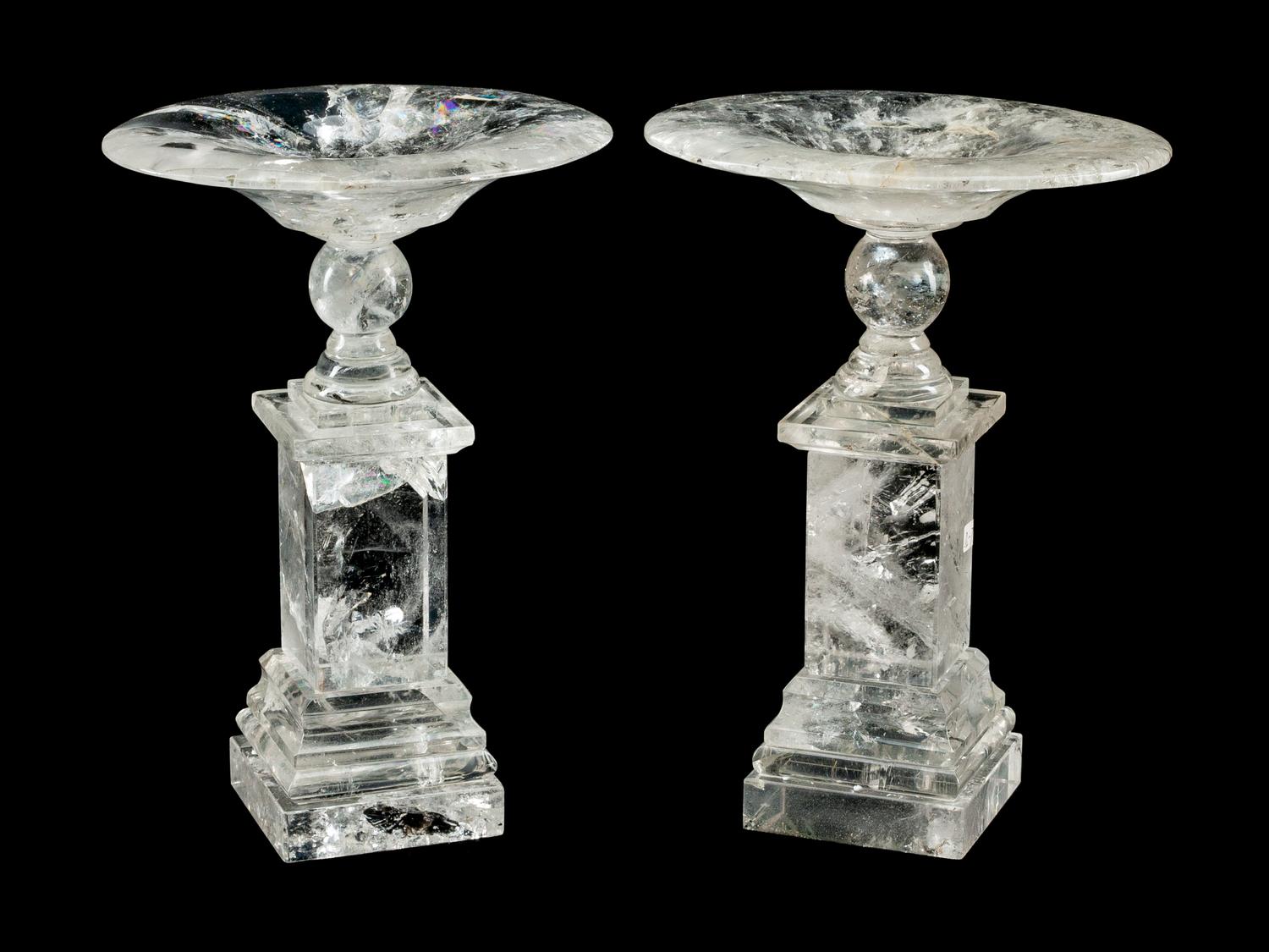 A Pair of Rock Crystal Tazze