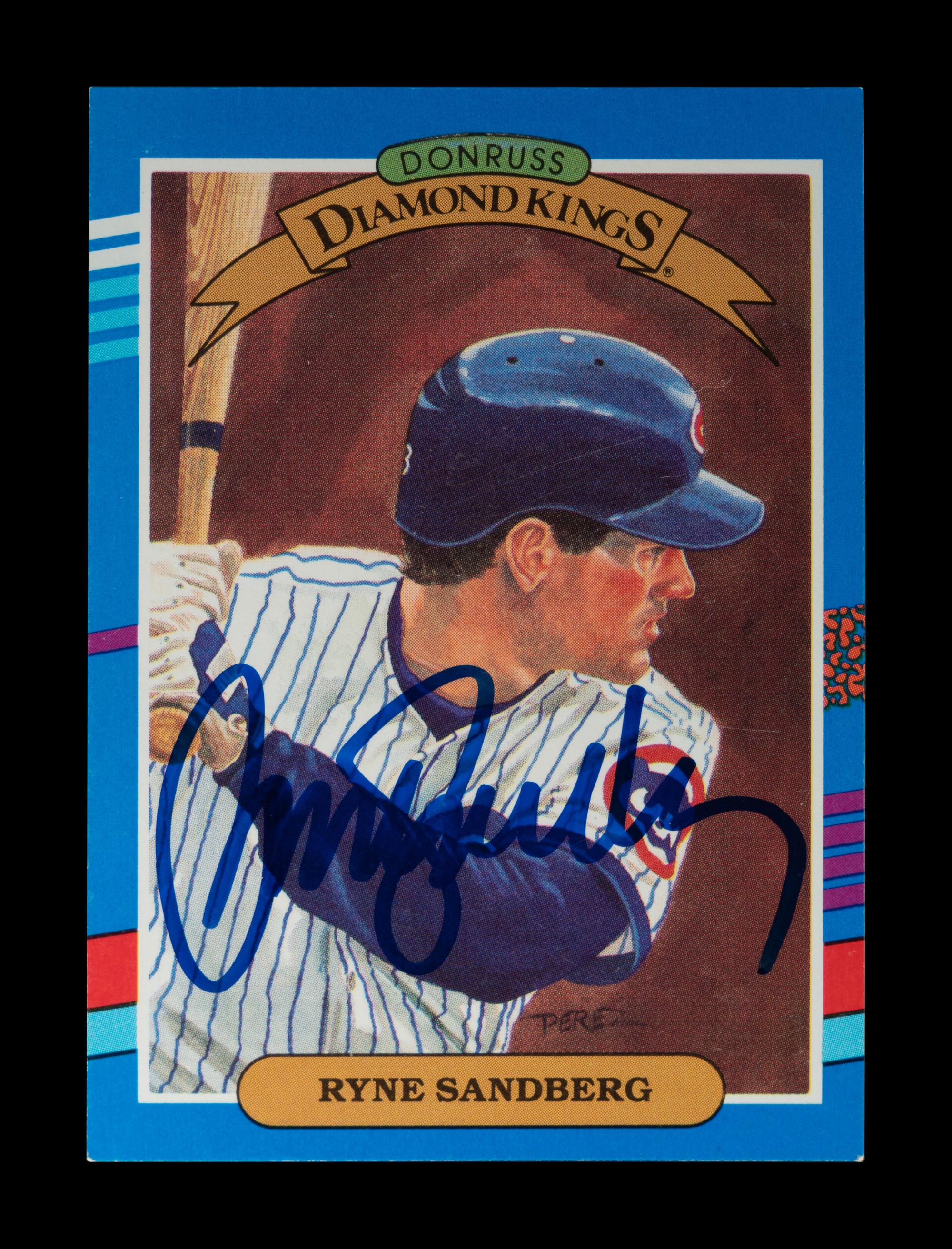 A Group of 18 1991 Donruss Diamond Kings Signed Autograph Baseball Cards,