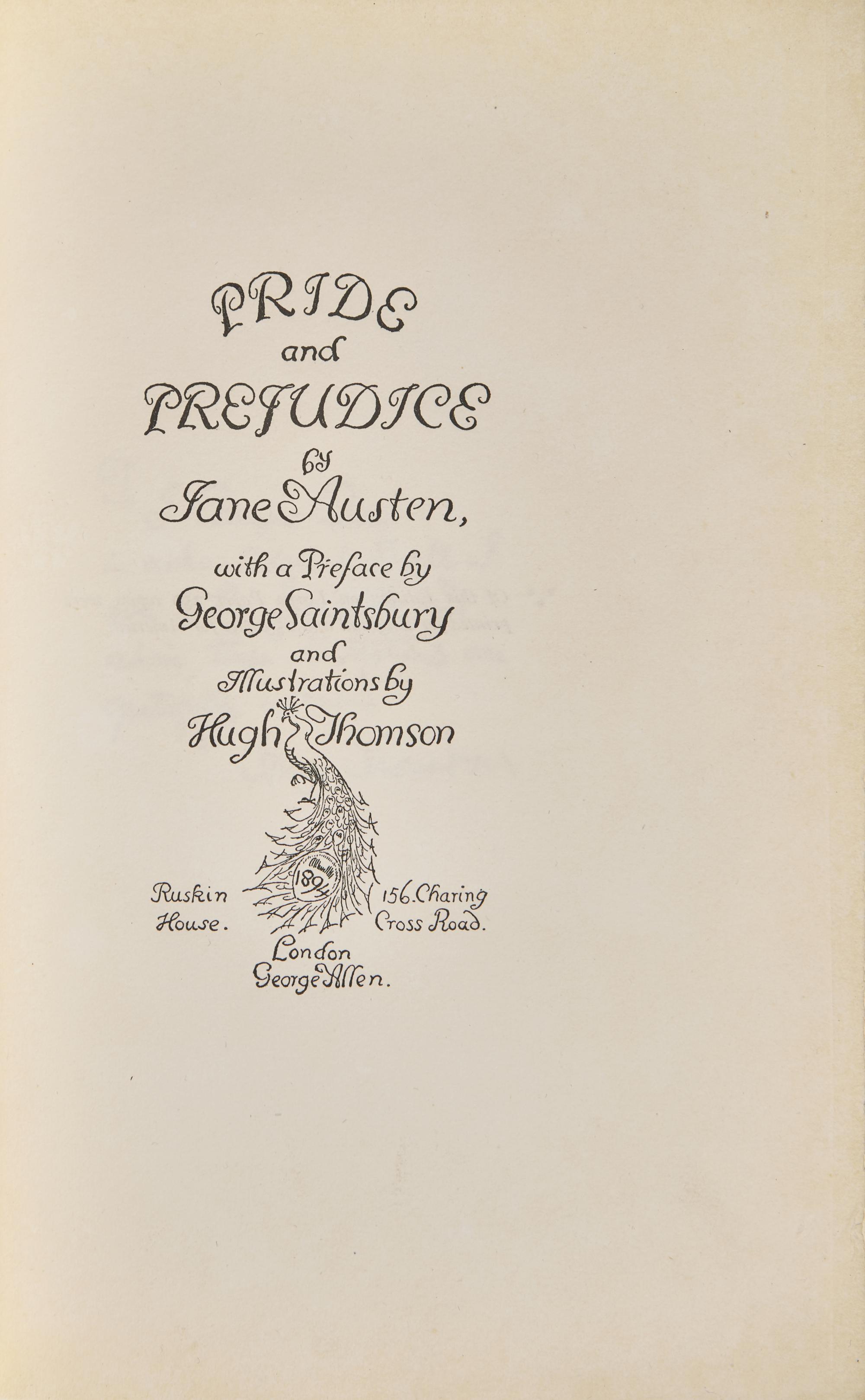 [Fine Bindings] Austen, Jane. Pride and Prejudice