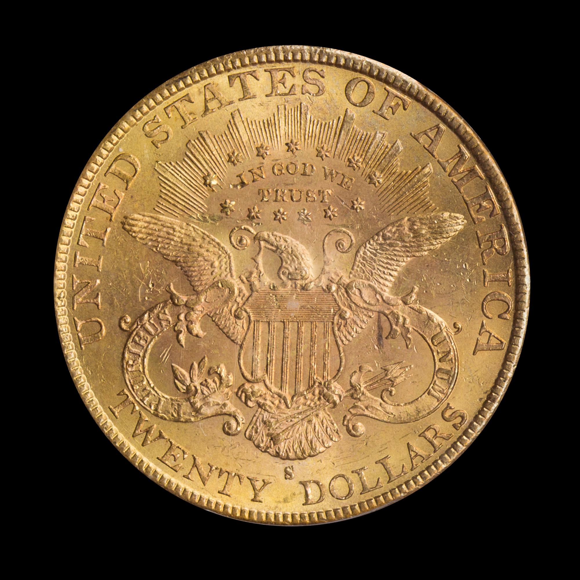 A United States 1888-S Liberty Head $20 Gold Coin