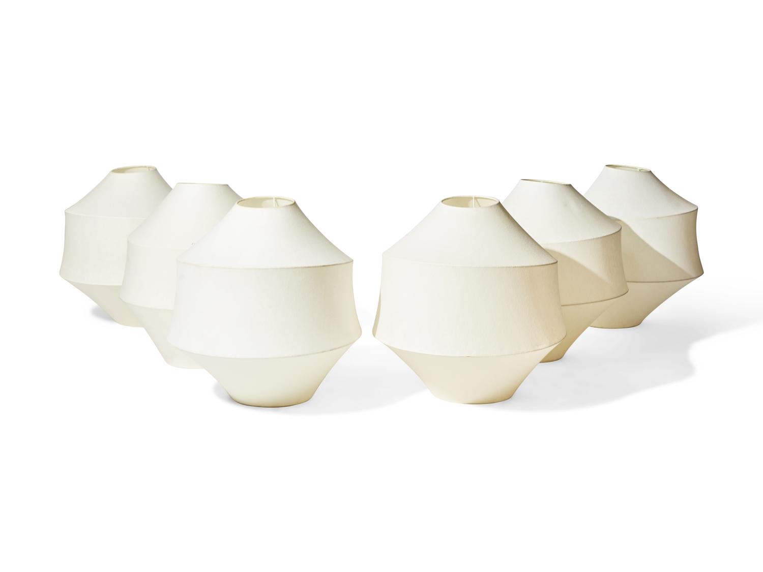 Three Pairs of 'Kimana' Polymer Pendant Lights Designed by VUUE DONATED BY JUAN MONTOYA DESIGN
