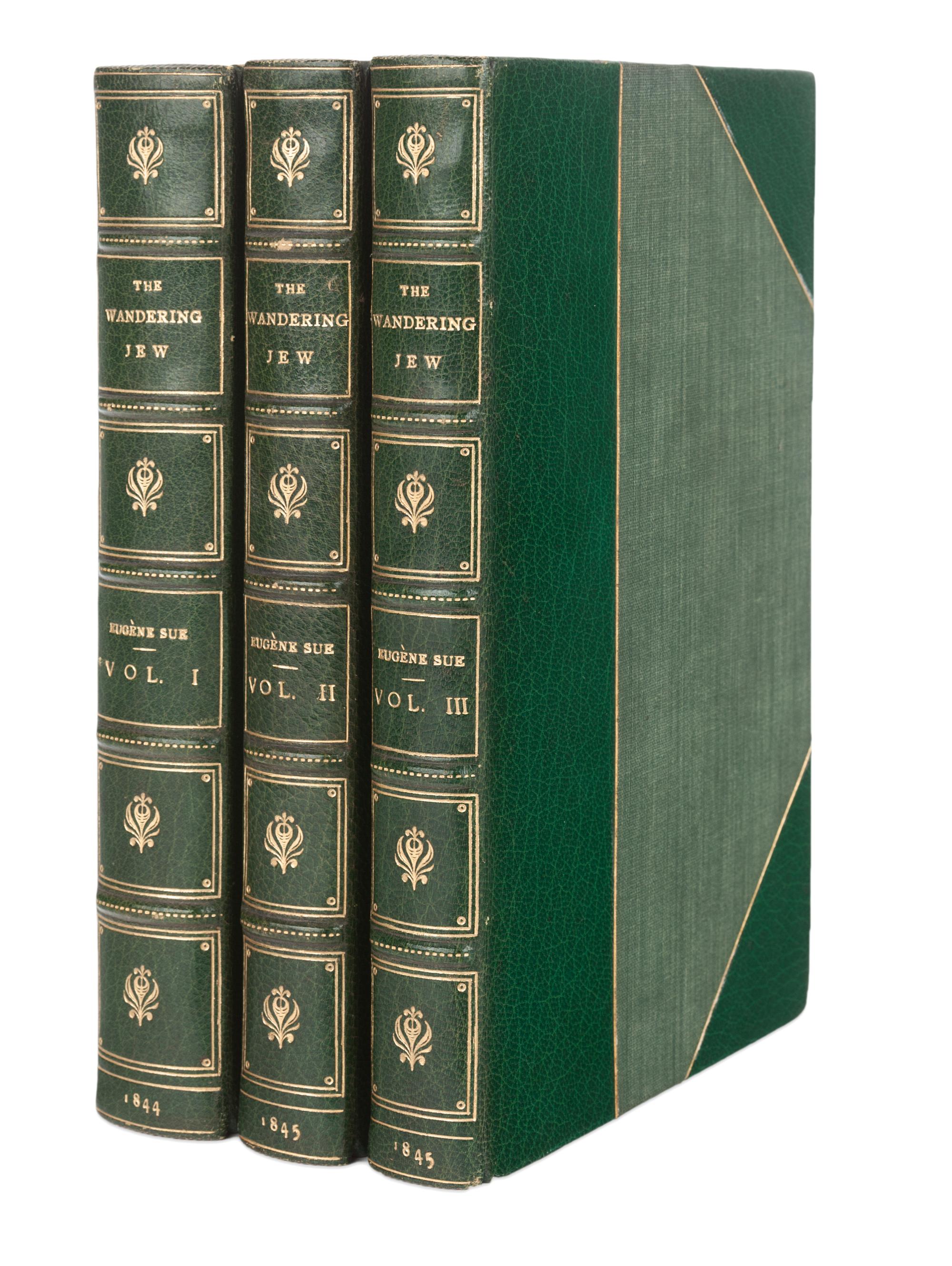 [BAYNTUN BINDING]. SÜE, Eugene (1804-1857). The Wandering Jew . London: Chapman and Hall, 1844-1845.
