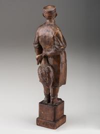 A German Carved Wood Figure of a Duck Hunter