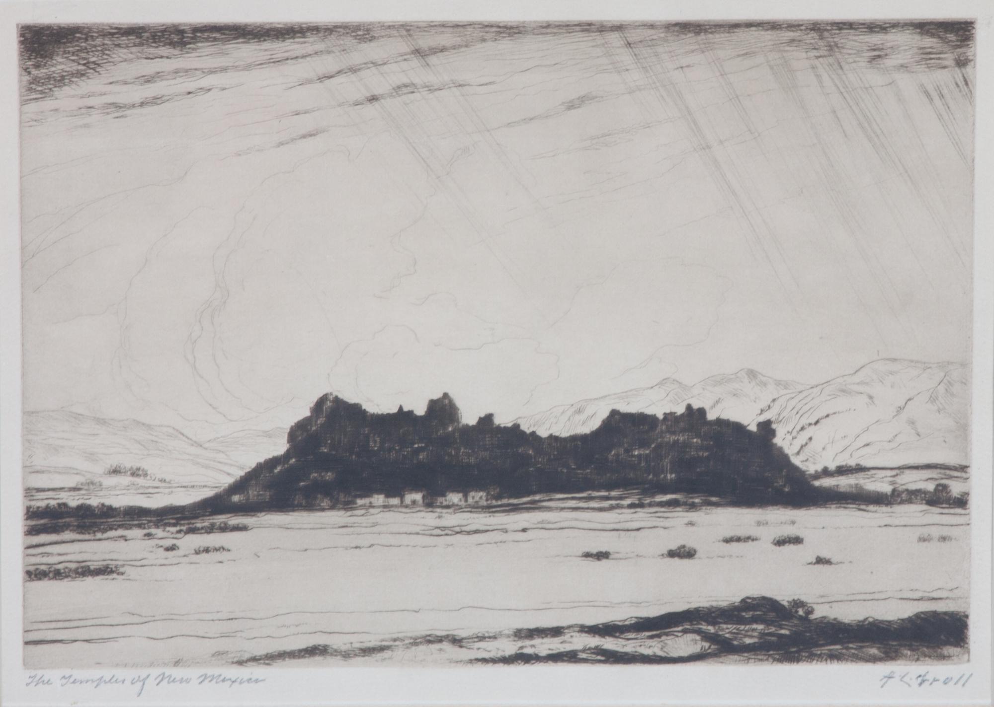Albert Lorey Groll, (American, 1866-1952), The Temples of New Mexico
