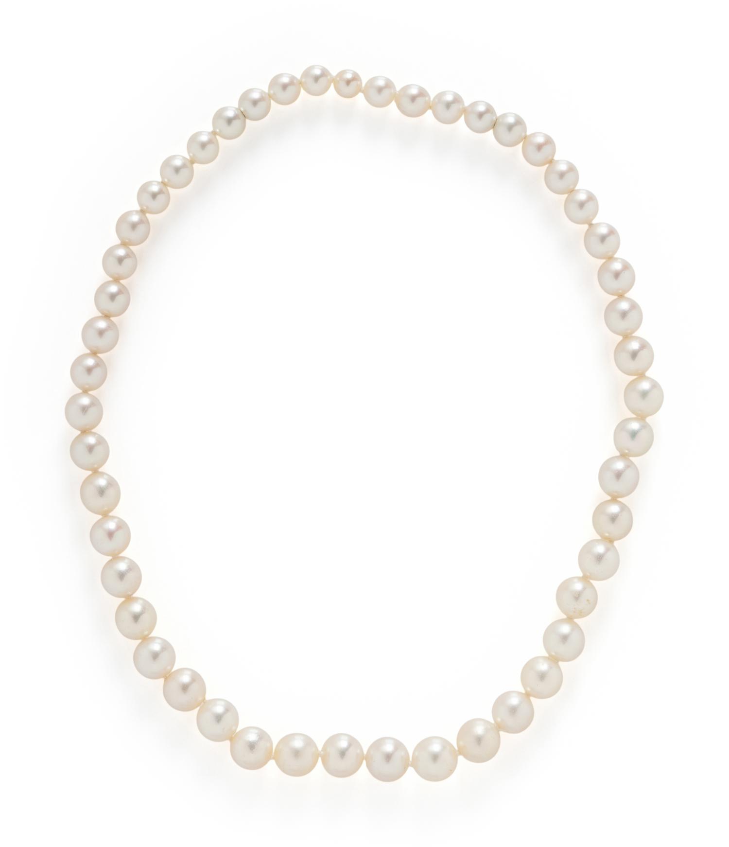 TWO CULTURED PEARL NECKLACES