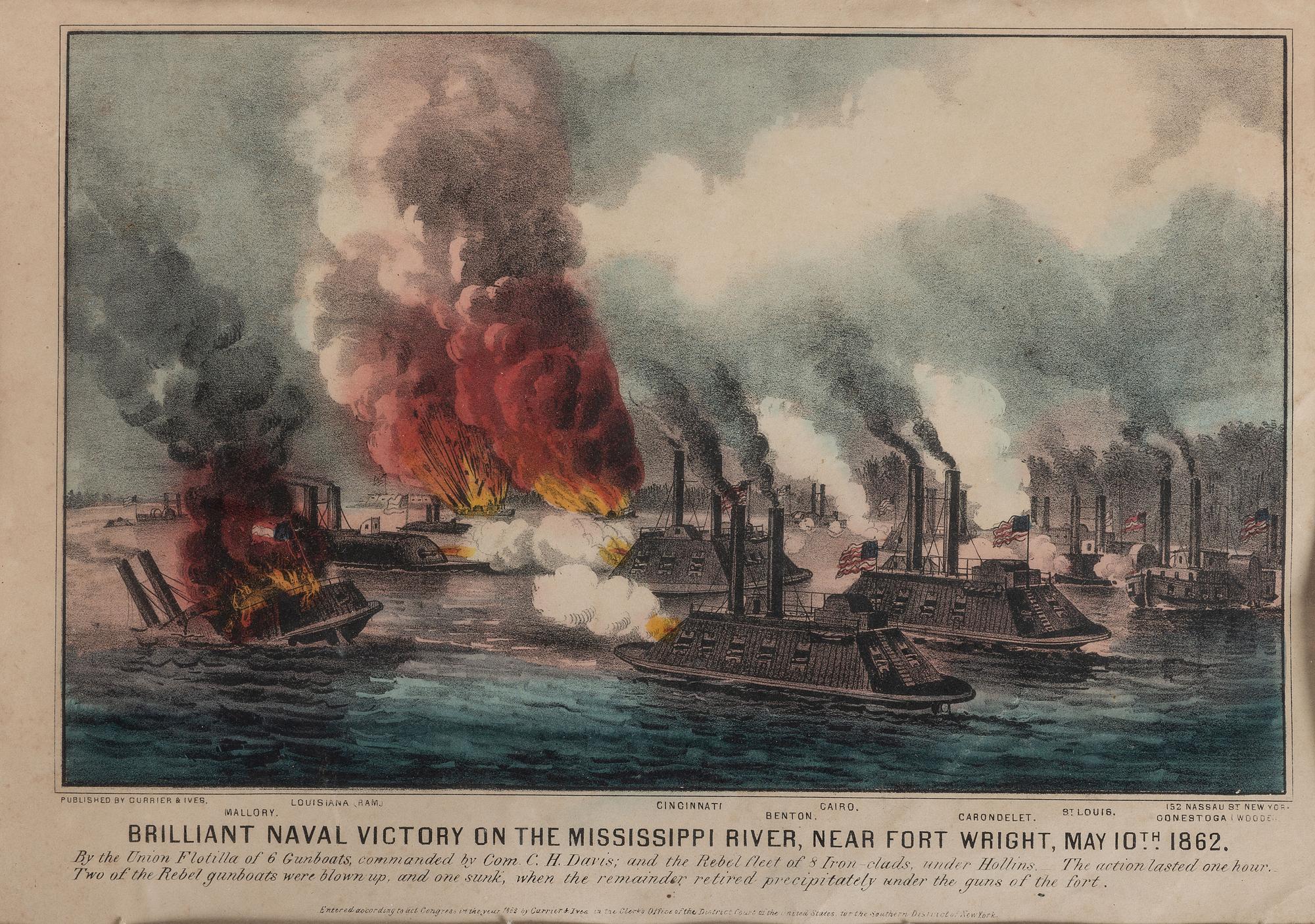 [CIVIL WAR]. A group of 6 prints featuring Civil War scenes and personalities, highlighted by tobacco advertisement illustrating Stonewall Jackson.