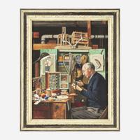 Stevan Dohanos (American, 1907–1995) Tying Flies (Saturday Evening Post Cover)
