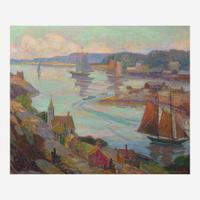 Fern Isabel Coppedge (American, 1883–1951) Harbor After Glow