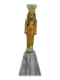 An Egyptian Two-Tone Faience Nephthys