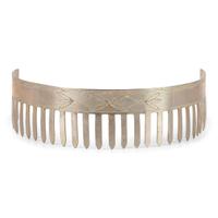 Menominee German Silver Hair Comb