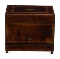 A French Mahogany and Brass Mounted Cave à Liqueur