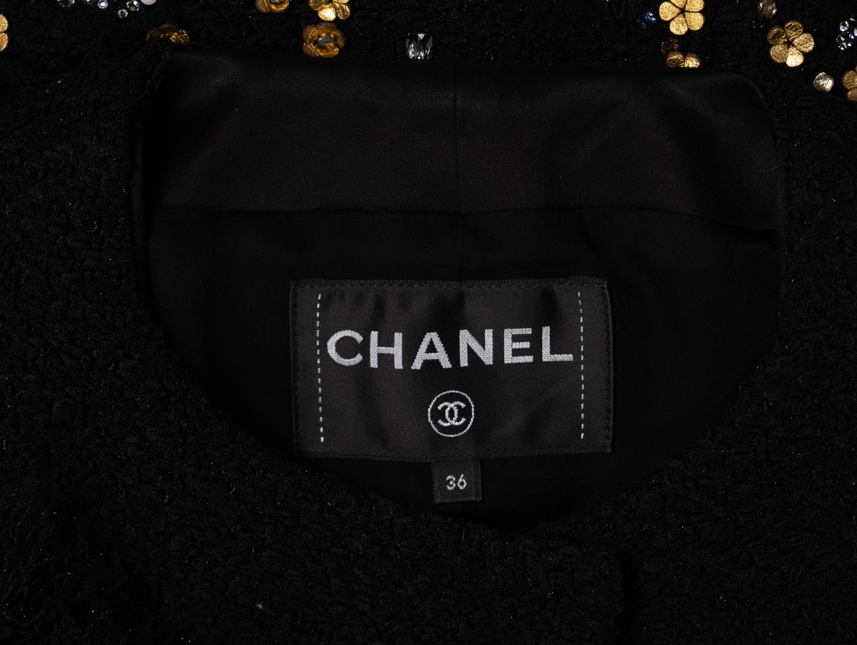 Chanel, Lesage Black & Gold Fantasy Tweed Jacket