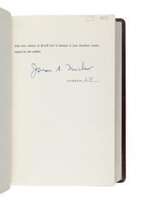 MICHENER, James A. (1907-1997). A group of 7 works by Michener, comprising: