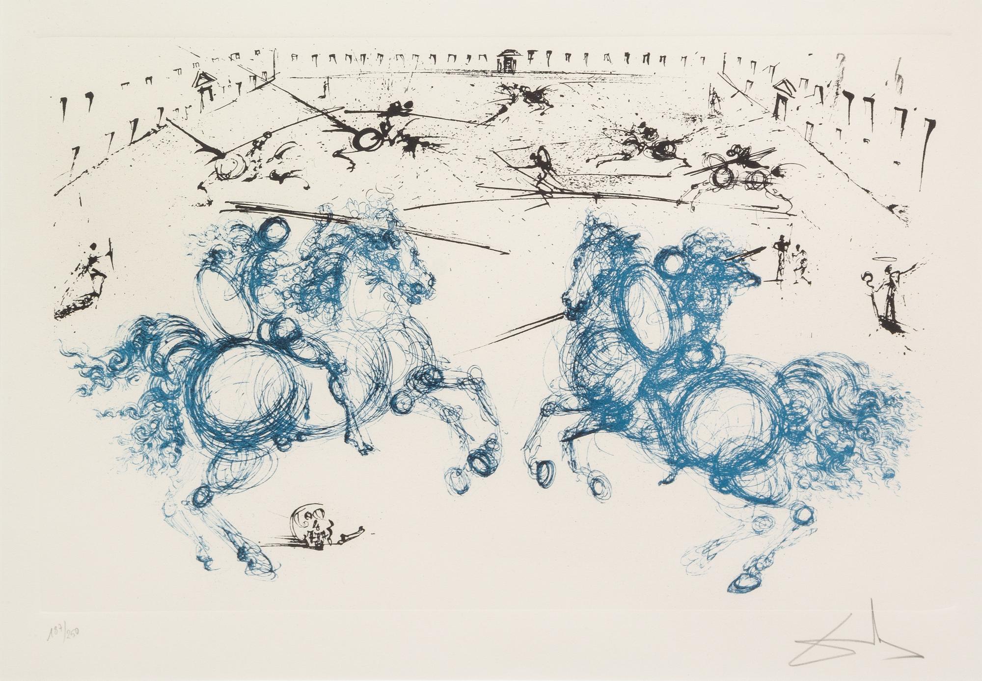Salvador Dalí, (Spanish, 1904–1989), Los Caballeros from La vida es sueño, 1971