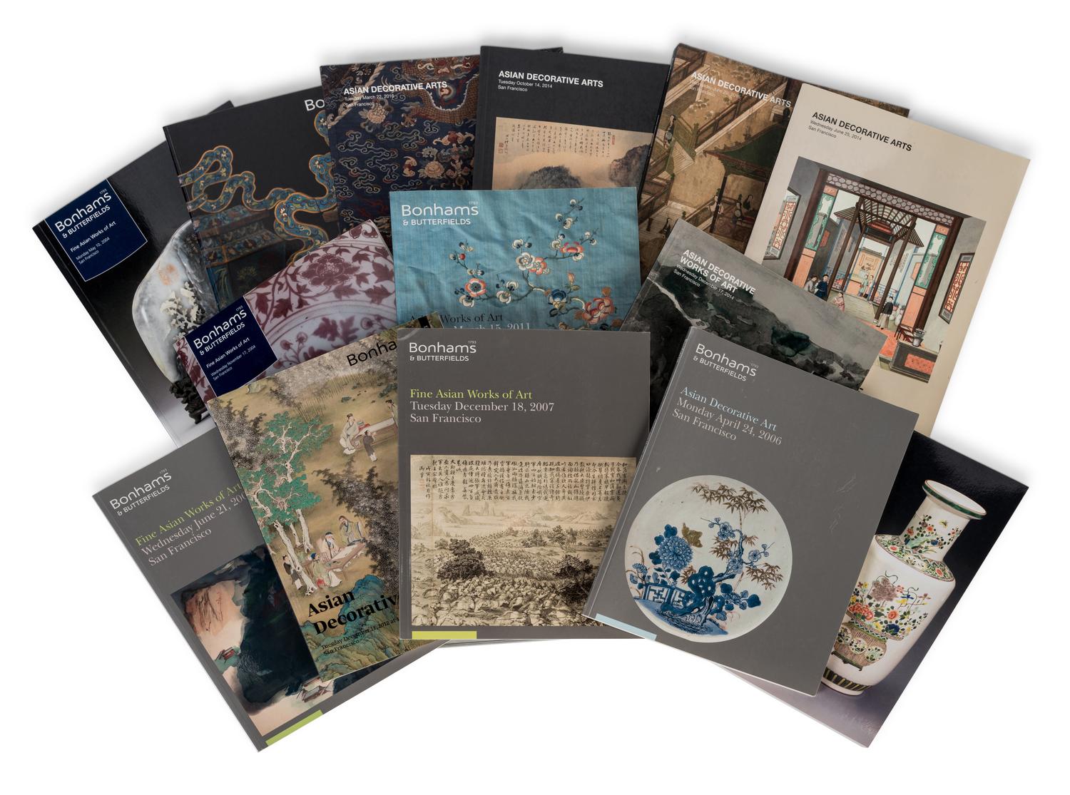 [ASIAN DECORATIVE ARTS IN THE US] A group of auction catalogues about Asian decorative arts in the US