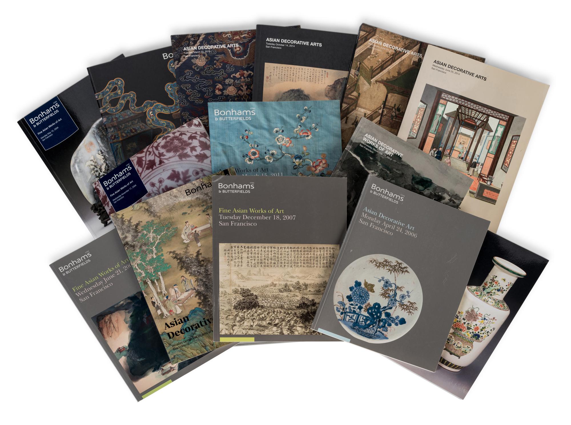 [ASIAN DECORATIVE ARTS IN THE US] A group of auction catalogues about Asian decorative arts in the US
