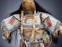 Sioux Doll, with American Flags