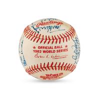 A 1982 World Series Champions St. Louis Cardinals Team Signed Autograph Baseball (Beckett Authentication Services Letter of Authenticity)
