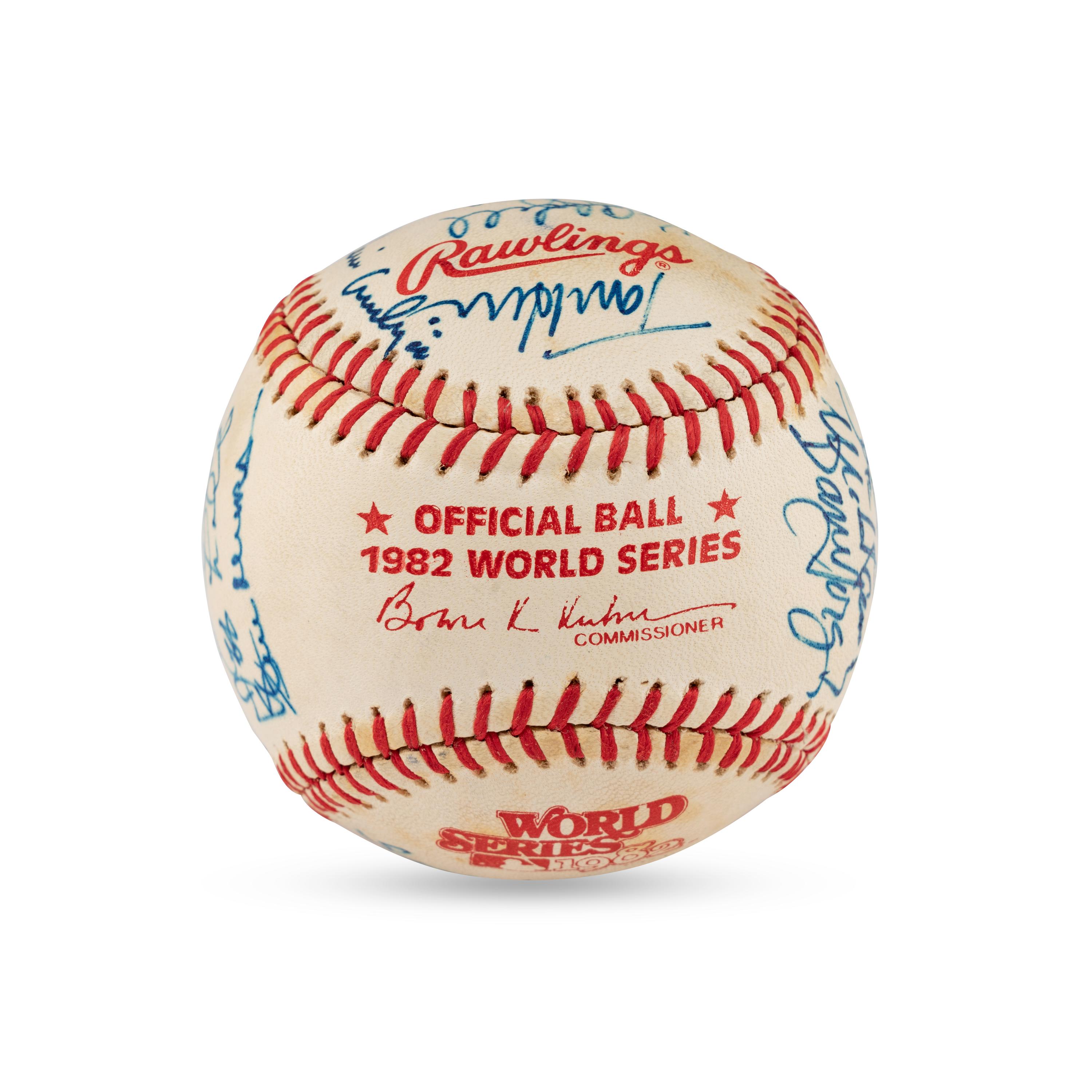 A 1982 World Series Champions St. Louis Cardinals Team Signed Autograph Baseball (Beckett Authentication Services Letter of Authenticity)