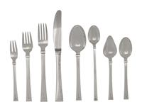 A Danish Silver Flatware Service