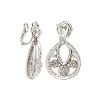 VAN CLEEF & ARPELS, DIAMOND 'SNOWFLAKE' EARRINGS