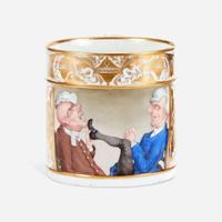 Two Oversize Royal Crown Derby Coffee Cans late 18th/early 19th century