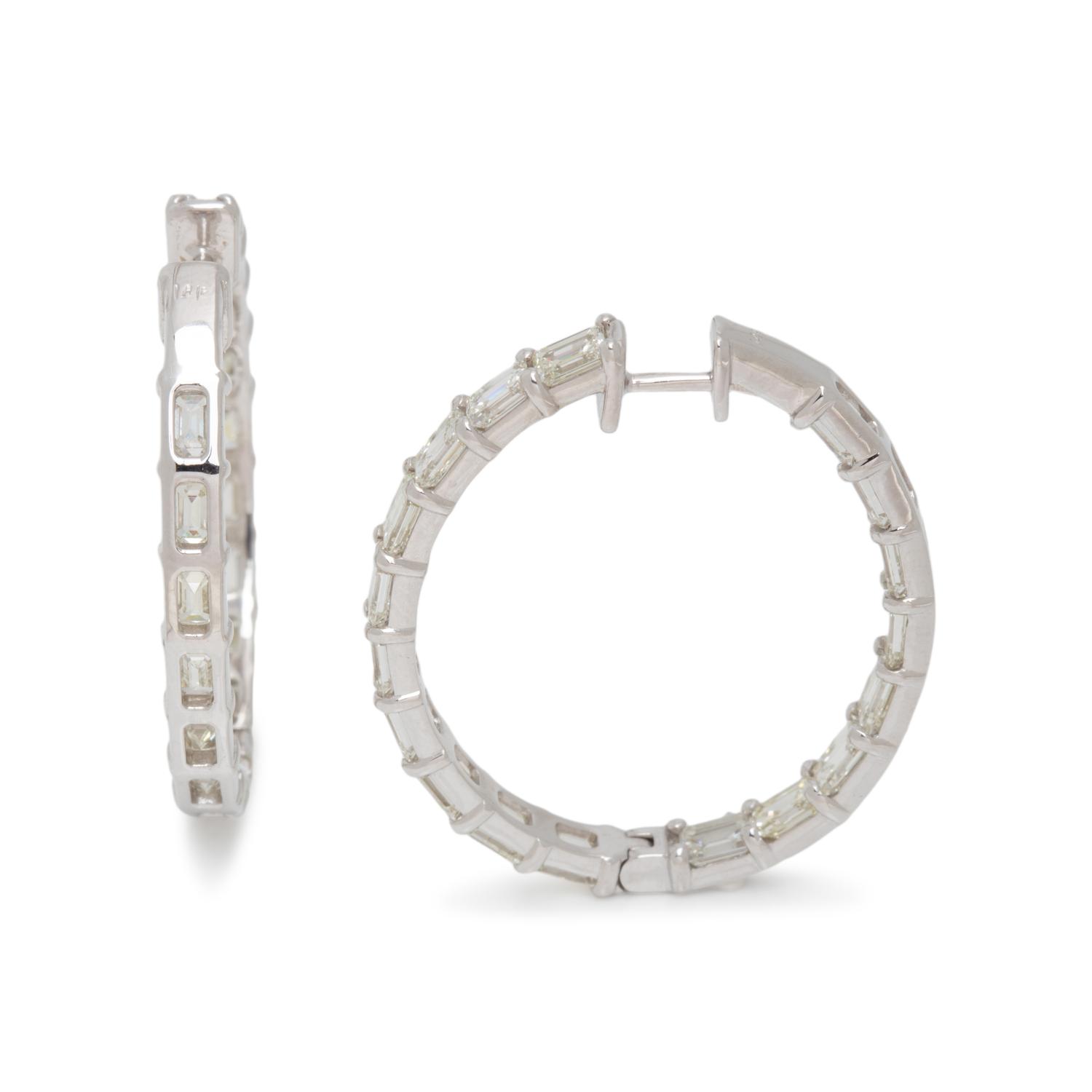 DIAMOND HOOP EARRINGS