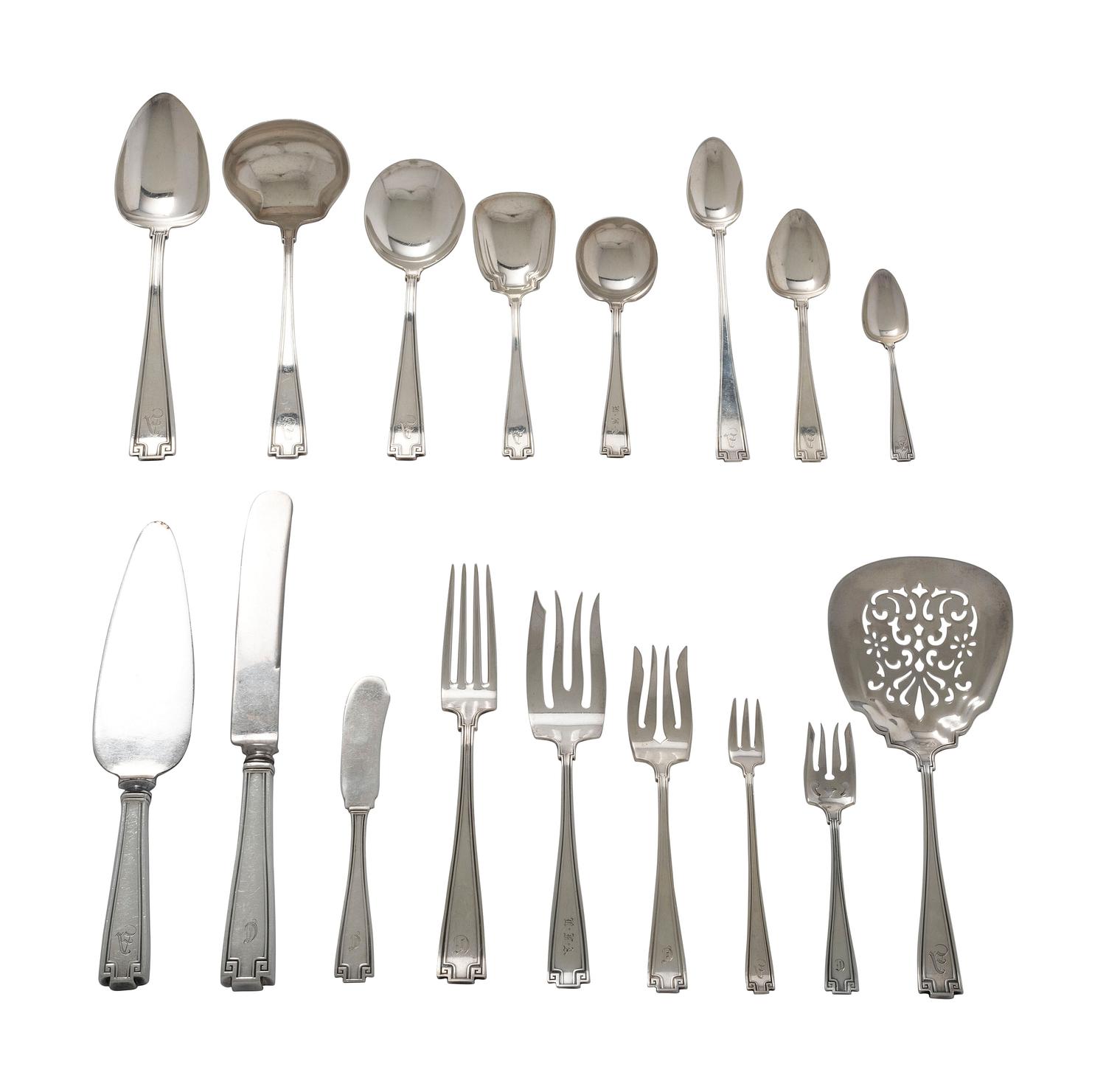 An American Silver Flatware Service