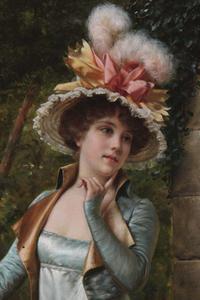 FRÉDÉRIC SOULACROIX (FRENCH 1858–1933) FEMME ACCOUDÉE À LA RAMBARDE