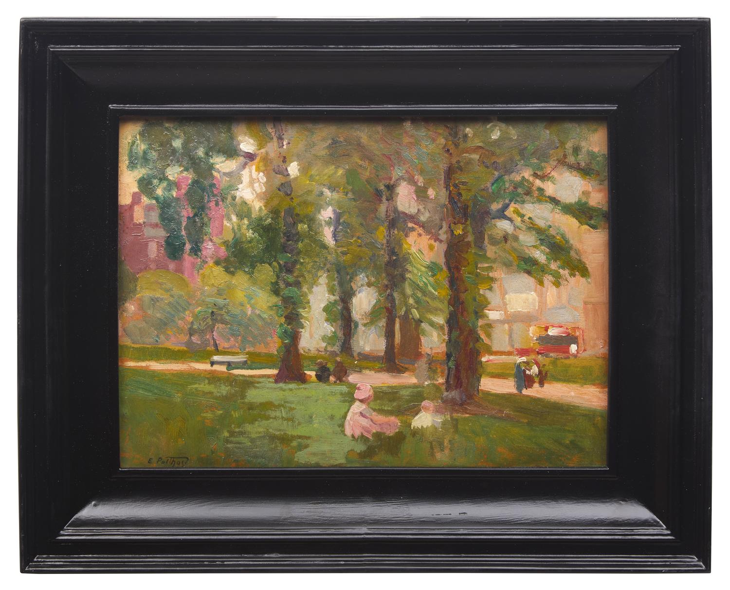 In Central Park (a double-sided work)